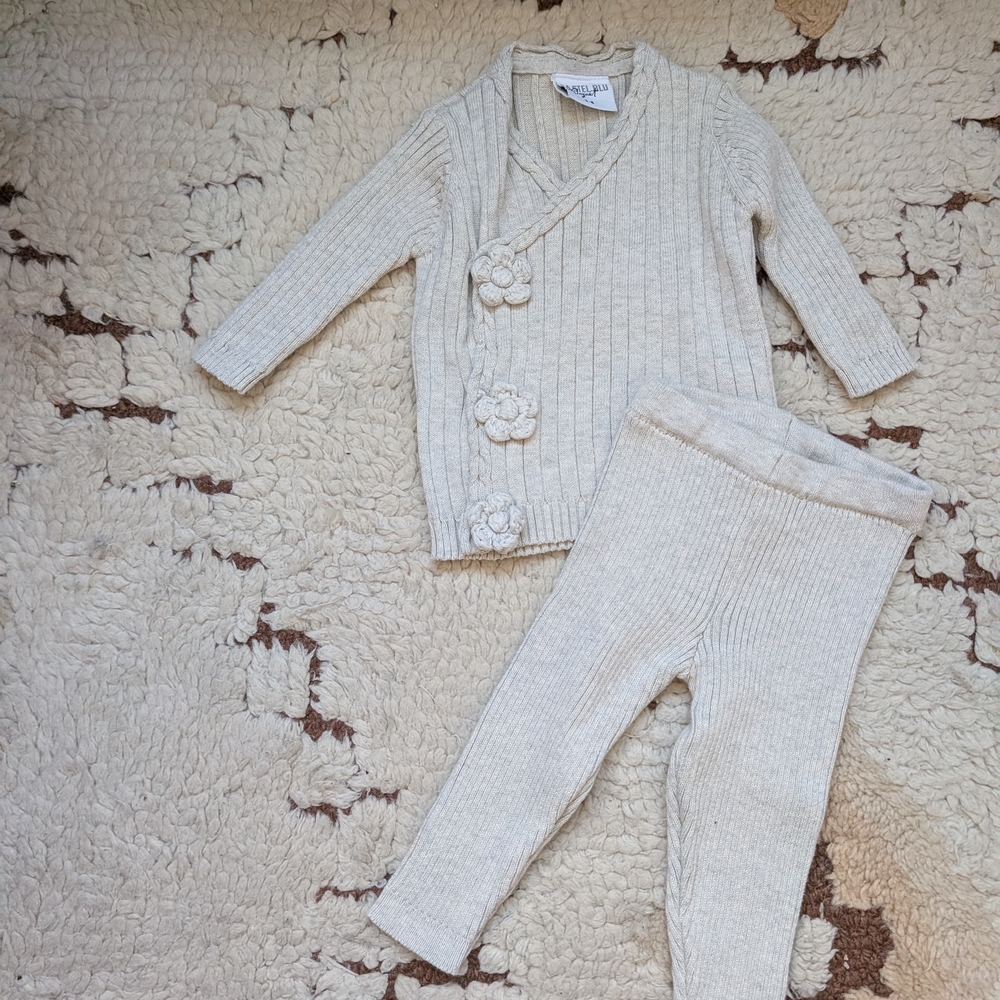 Kidichic Cozy Cream Kids Matching Set
